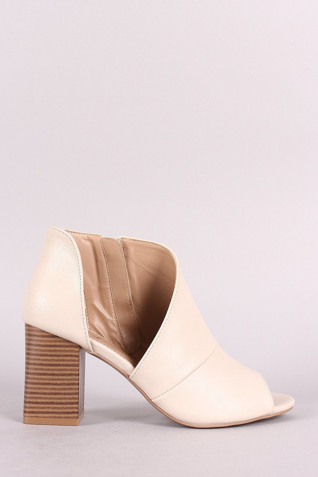 Qupid open hot sale side booties